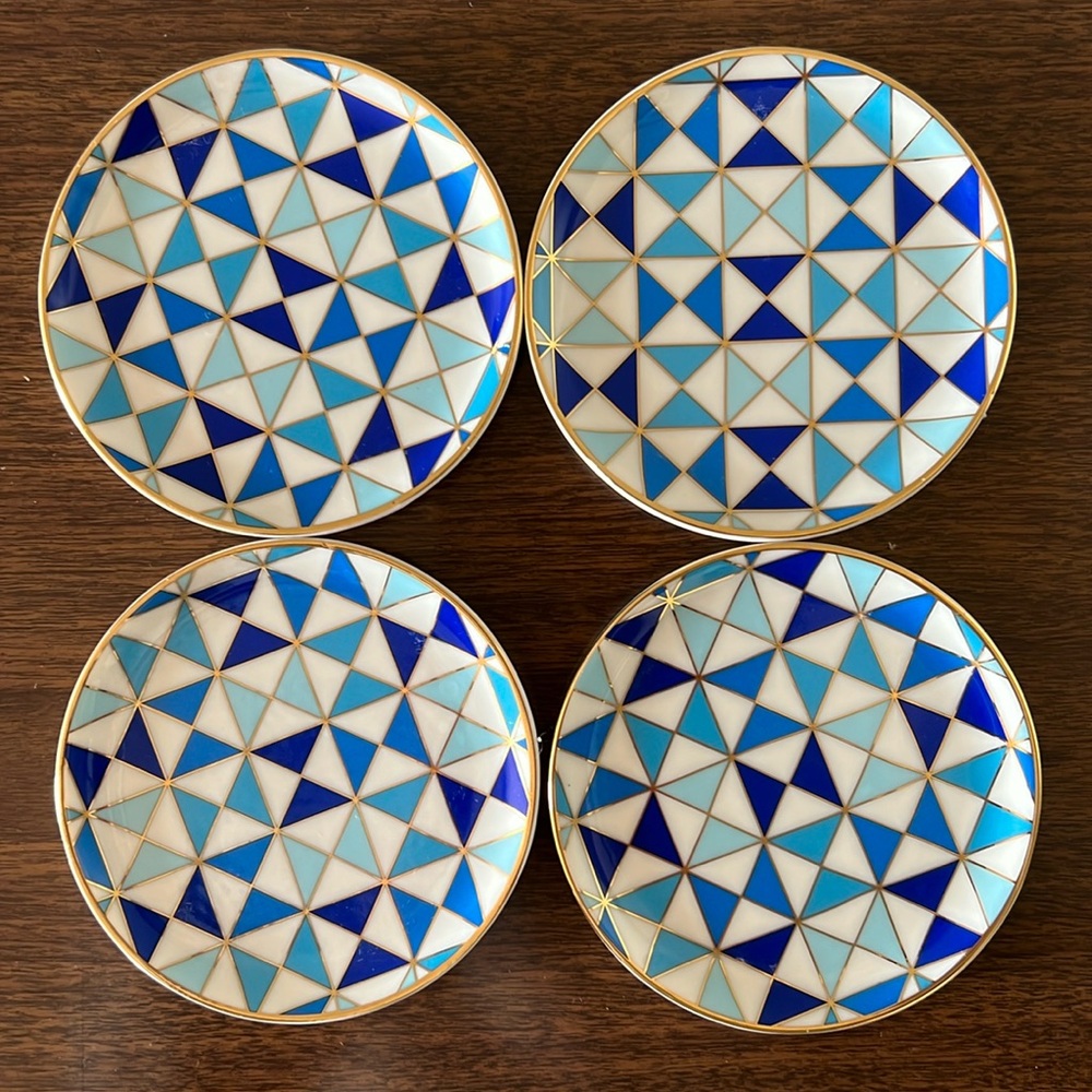 JONATHAN ADLER Set of 4 Coasters Sorrento